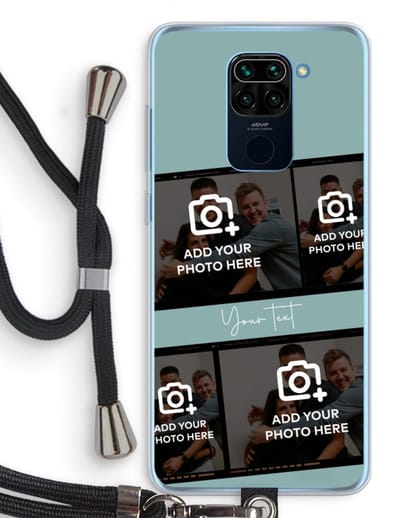 Gepersonaliseerd - Case Company® - Hoesje met koord geschikt voor Xiaomi Redmi Note 9 hoesje met Koord - Filmrol N°2 - Telefoonhoesje met Zwart Koord - Bescherming aan alle Kanten en Over de Schermrand