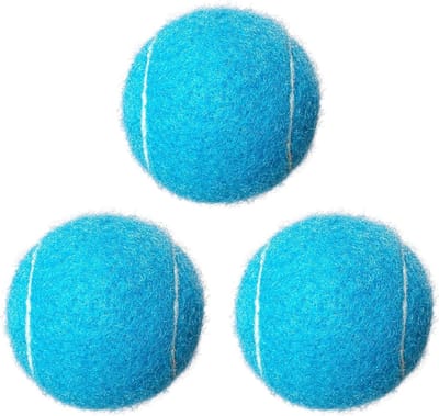 Tennisballen Set - Oefenballen Honden - Hondenspeelgoed - Natuurlijk Rubber - 3 Stuks - Blauw