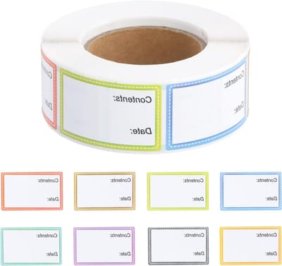 Zelfklevende etiketten 40 x 25 mm - 500 stuks, waterdicht, ideaal voor school, vriezer en jampotten