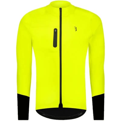 BBB Cycling ColdGuard Fietsjack - Winterjas - Winddicht en Waterafstotend - Racefiets Kleding - Neon Geel - Maat S - BBW-456