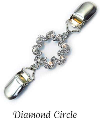 Vestsluiting - Diamond circle - broches - vestclip dames -vestsluiting dames - vestclip - vestsluiting vestclip - sjaalspeld - vestspeld - vestklem