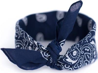 Rebel Klassieke Bandana - Marine Blauw Katoen | Hoofd, nek, tasaccessoire