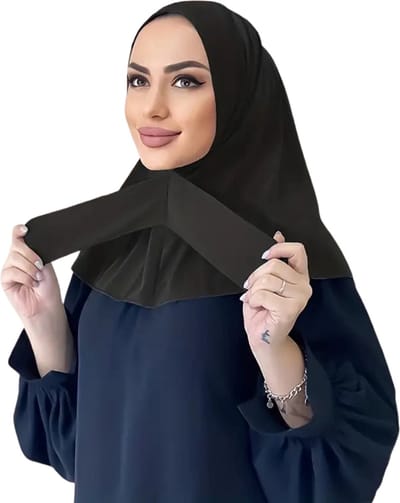 Bovista Hoofddoek - Hijab - Dames - Abaya - Sjaal - Islamitische Kleding - Moslim Kleding - Alhamdulillah - Zwart