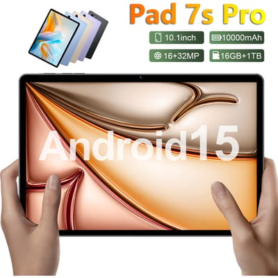 CHOTOG HOT Tab PC Pad 7s Pro Tablet Android 15 Originele Tab 10000mAh Batterij Wereldwijde Versie 10.1 inch Scherm Tablet 4G 5G Dual SIM Voor Kindertablets