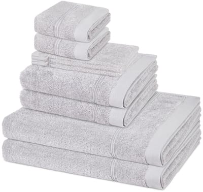 Ross Sonstiges 2 X washandjes 2 X gasten- 2 X douche- 2 X handdoek - in set 8 pack Rubin
