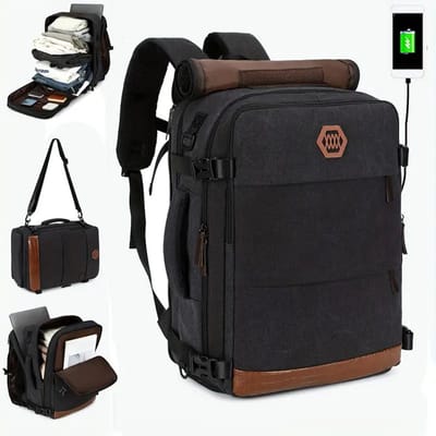 PolkaHome® Luxe Handbagage Koffer | Handbagage Tas & Rugzak 40x30x20 | Reisrugzak & Reistas | Luchtvaartmaatschappij Goedgekeurd