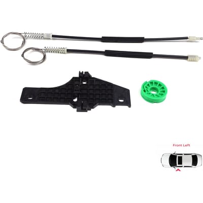 BWR5144 Kit de réparation de lève-vitre électrique Porte avant gauche pour Peugeot 307 3A/C 3E 3H 2001-2008 4/5 portes 9634456980