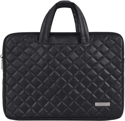 Laptophoes 13.3 Inch HV PU - Laptoptas - Voor Dames & Heren - Laptop Sleeve met Handvat - Zwart