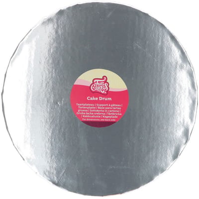 FunCakes Cake Drum Rond Zilver Ø25cm 20mm