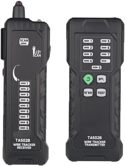 Netwerk Kabel Tester - Draad Locator - Netwerk Problemen Oplossen - POE Live Detectie - 20x15x5 cm - Zwart