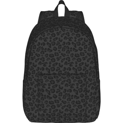 Roze Luipaardprint Rugzak voor Mannen Vrouwen Casual Middelbare School Zakelijk Dagrugzak Cheetah Dier Laptop Schoudertas Sport M