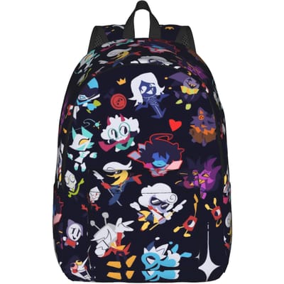 Deltarunes Ralsei Klassieke Rugzak Lichtgewicht Middelbare School Zakelijke Spellen Dagrugzak voor Mannen Vrouwen Laptop Computer Canvas Tassen M