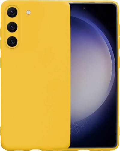 Hoesje - Geschikt voor Samsung Galaxy S23 - Sterk & Shockproof - Siliconen Case - Hoes Cover - Telefoonhoes - Geel