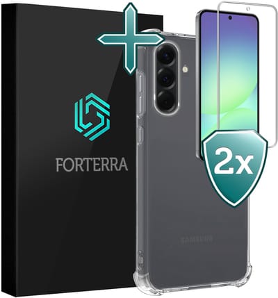 Hoesje Met Screenprotector - 2 stuks - Geschikt voor Samsung Galaxy A56 - Sterk & Shockproof - Back Cover - Siliconen Case - Telefoon Hoes - Shock Proof - Transparant