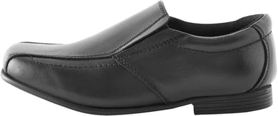 Next - Jongens - Leren loafers voor school met brede pasvorm (G) - Zwart