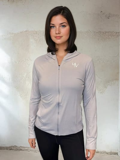 YV SPORT Sportvest Geneve - Ook in plus size - Premium kwaliteit - Fitness vest - Lichtgewicht - Snel drogend - Handige zakken - Optimale bewegingsvrijheid - Ademend en comfortabel - Sportjack dames - Grijs - S