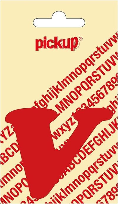 Pickup plakletter CooperBlack 60 mm - rood V