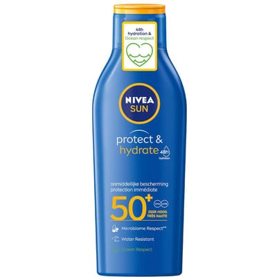 NIVEA SUN Protect & Hydrate Zonnebrand SPF 50 - Zonnecrème - Beschermt en hydrateert - Zonnebrandcrème - 200 ml