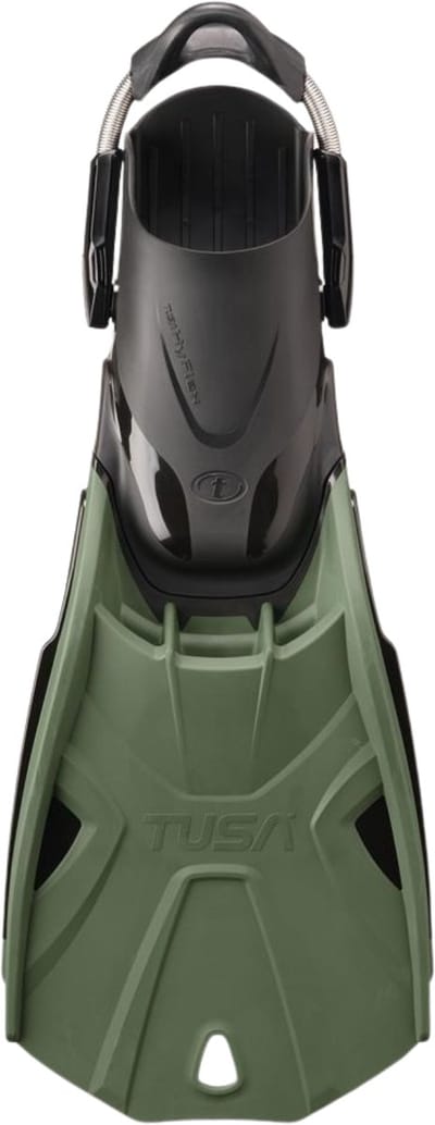 TUSA Hyflex Tri-Force – Premium duikvinnen met modulair HyFlex-systeem, hoge voortstuwing en nauwkeurige controle – Khaki – Maat L–XL (43–49) – (28–32 cm) – SF0112 L-XL KH