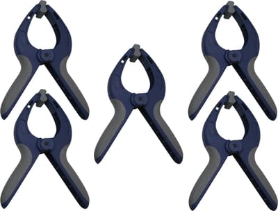 Benson Zeilklemmen / zeilclips - Voordeelset van 5x stuks - 9 inch/22 cm - Kunststof - Marktkraam klemmen