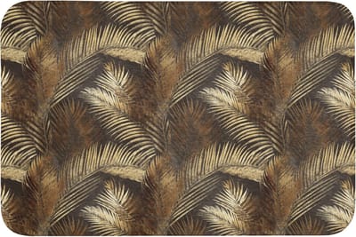 Badmat 90x60 cm - Antislip - Tropisch - Bladeren - Goud - Badmatten voor badkamer - Badkamermat - Douchemat - Badkamer mat