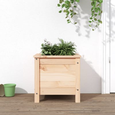 vidaXL - Plantenbak - 40x40x39 - cm - massief - grenenhout