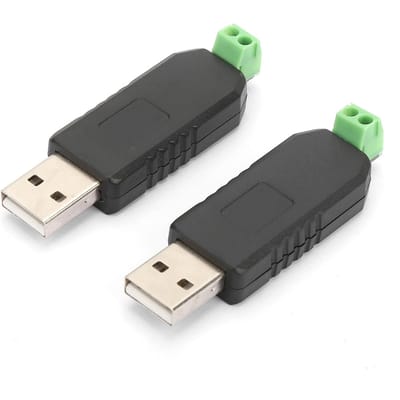 2 stuks USB naar RS485 converter adaptermodule voor Win8Win7LinuxXPVista black