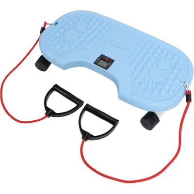Machine silencieuse de torsion de la taille avec corde Planche de torsion abdominale Vitesse réglable Équipement de fitness portable pour la maison pour bleu