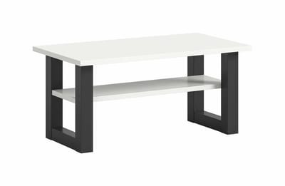 Seattle salontafel wit NB grijs NB - 50x90x42cm
