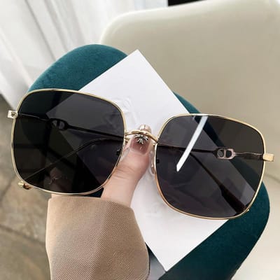 Vierkant Groot Montuur High-end Zonnebril voor Dames Xiaohongshu Douyin Internetberoemdheid Modetrend Zonneklep Zonnebril