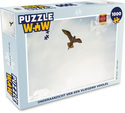 Puzzel Onderaanzicht van een vliegend voglel - Legpuzzel - Puzzel 1000 stukjes volwassenen