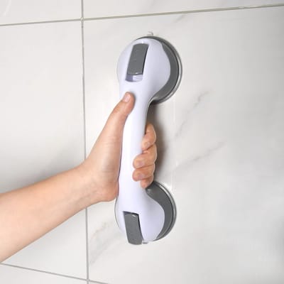 Veiligheids Handgreep zonder Boren met Zuignappen - 30 cm - Wandmontage op Tegels of Gladde Oppervlakken - Perfect als Douchestang of Opstahulp voor Senioren en Kinderen
