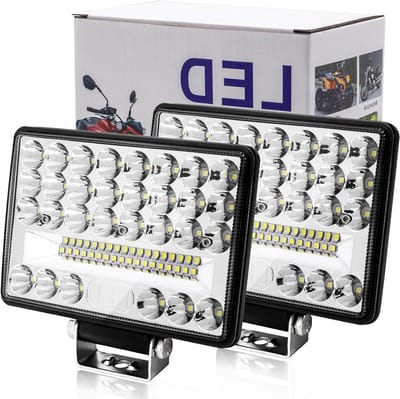 Krachtige 6'' LED Werklicht 144W 6000K IP68 Waterdichte Koplampen voor 4x4, Tractor, Truck en Boot - Set van 2