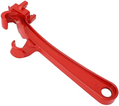 Dailygoods- Drumwrench Gelegeerd Staal - Emmeropener - Geschikt voor 5/10/15/20/30/55 Gallon Vaten - Eenvoudig te Gebruiken - Multifunctioneel Gereedschap - Afmeting 245 mm - Vatopener