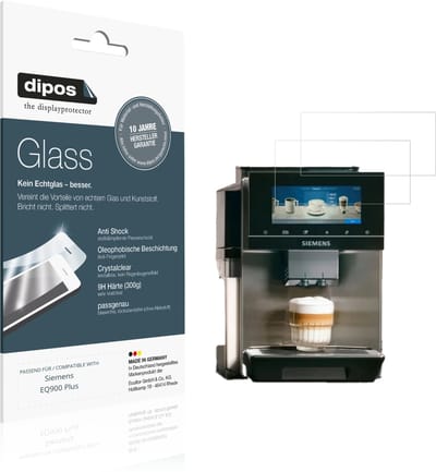 dipos – 2x Pantserfolie geschikt voor Siemens EQ900 Plus | 9H Screenprotector