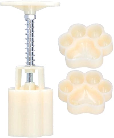 Dailygoods- Decoratieve Vorm Verdikte Berenpoot - Bakvormen - Drukstempels Inbegrepen - Siliconen - Vaatwasmachinebestendig - Hittebestendig - Voor Taarten en Koekjes - Bakvorm