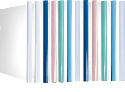 Heldere Rapporthoezen Set van 10 Stuks, Transparante Bestandenmap met Klem, Klassieke Opslag voor Documenten in 5 Kleuren, Ideaal voor Presentaties en Organisatie