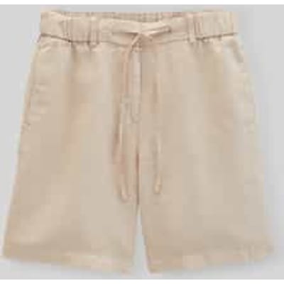 Wide leg bermuda van puur biologisch linnen