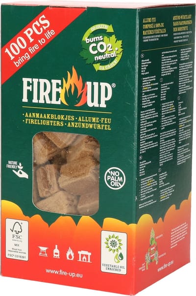 Fire-Up aanmaakblokjes doos a 100 st
