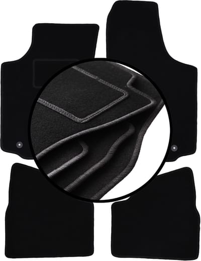 Complete set veloursmatten voor: Opel Corsa C hatchback (2000-2006)