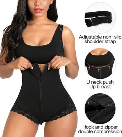 Livvi Wear - Full Body Shapewear - Maat XL - Zwart - Shaper -Corrigerend ondergoed voor billen, buik en taille