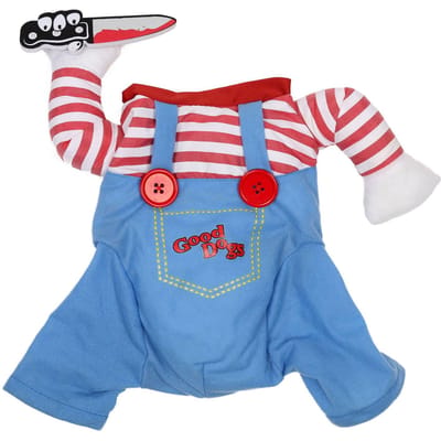 Costumes de Chien Poupée Amusants Couleurs Vives Doux Confortables Tenues Cosplay pour Noël Halloween white