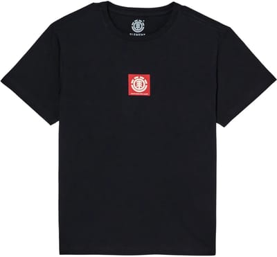 Element Square Logo T-shirt Met Korte Mouwen Zwart 14 Years Jongen