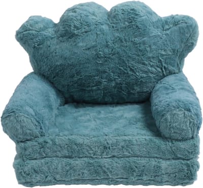 Kinderen Vouwbank - Zachte Zetel - Lezen en Spelen - Draagbaar Opvouwbaar Design - 44x31x19 cm - Groen