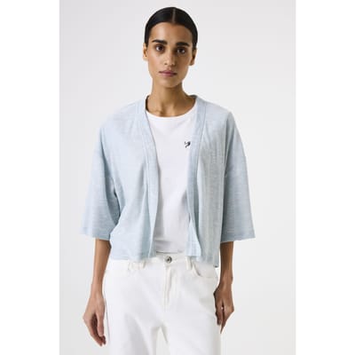 Garcia Ladies Cardigan Blue Wave Maat: S | Korte Jassen Outlet | Dames | Blauw