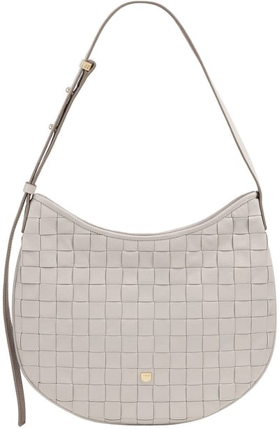 DuDu Hispani Schoudertas Leder 32 cm - Dames - pearl grey