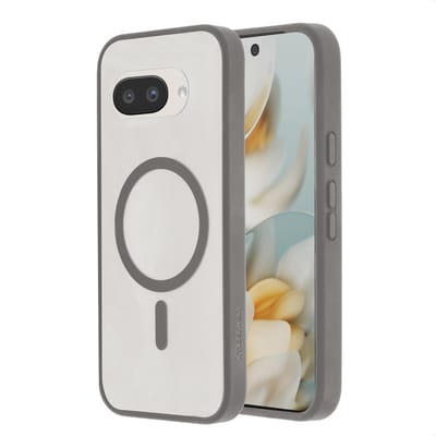 imoshion Hoesje - Geschikt voor Google Pixel 9a - Color Guard Backcover met Magnetische Ring - Grijs