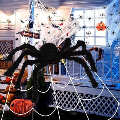 Solacis Halloween Decoratie - Spinnenweb - Halloween versiering - Decoratie buiten - Horror - Eng - Must have voor halloween!