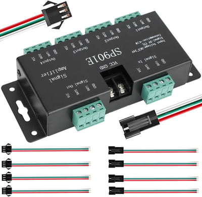 Adresseerbare LED Strip Signaal Repeater Controller 5V-24V voor RGB Verlichting