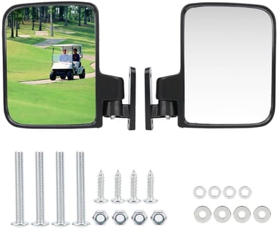 Dailygoody - Vouwbare Zijspiegels - Convexe Achteruitkijkspiegel - Brede Zichtwijdte - 138x180cm - Tractor Accessoires - Geschikt voor Club Car - ...